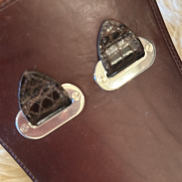 Ralph Lauren Fall '05 Runway Brown American Alligator 2 Buckle Wide Corset Belt - Picture 7 of 11